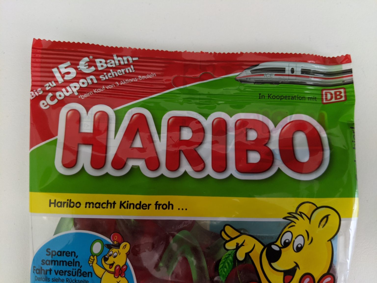 HariboAktion der Bahn Wo findet man den Aktionscode