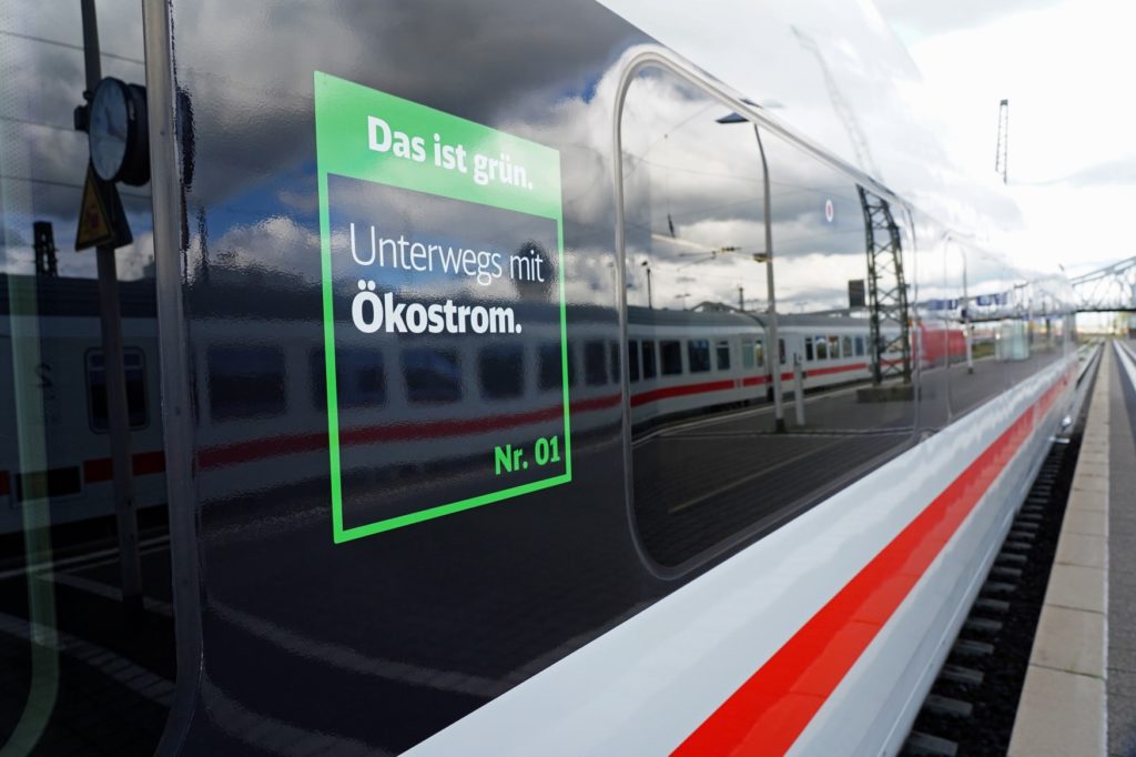 Deutsche Bahn baut Ökostromnutzung weiter aus