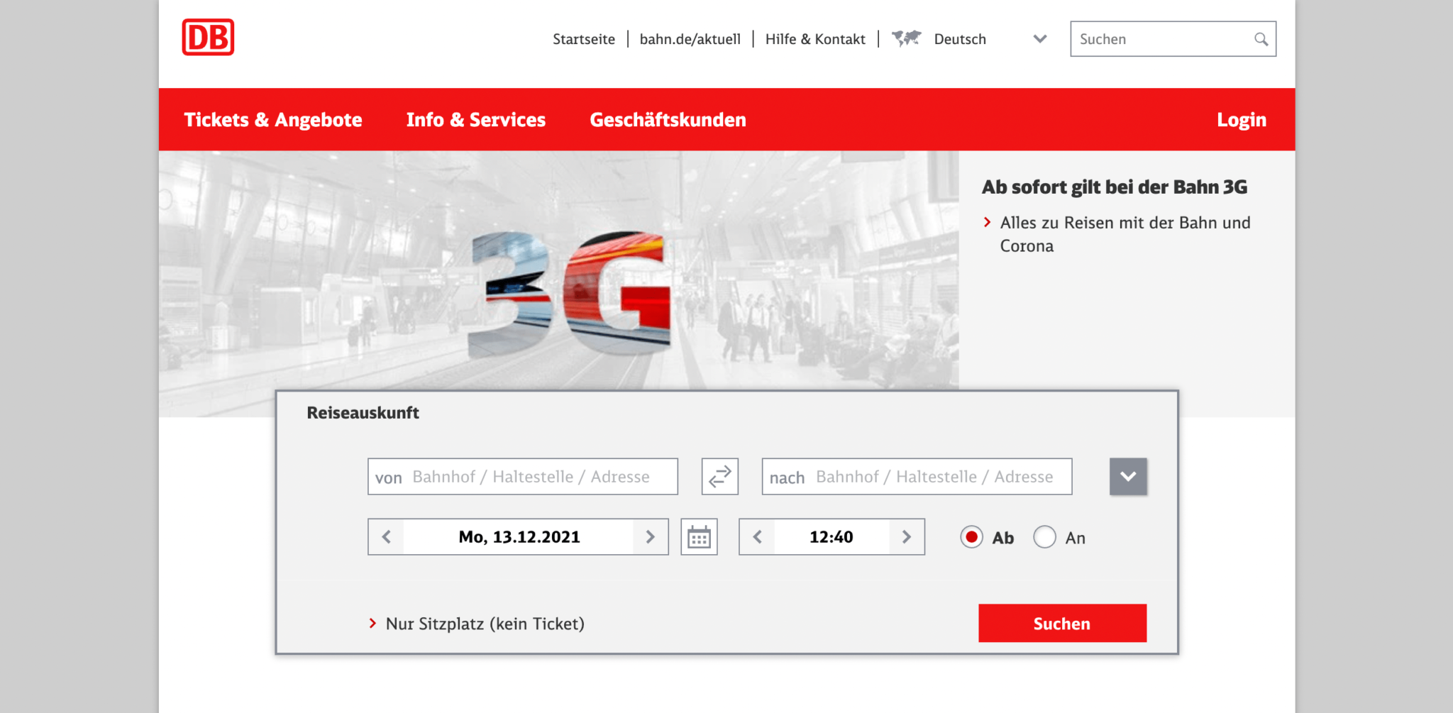 Deutsche Bahn ermöglicht kurzfristige Stornierung von SuperSparpreis